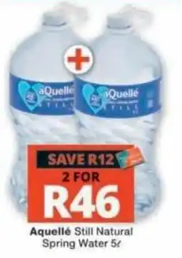 Checkers Aquellé Still Natural Spring Water offer