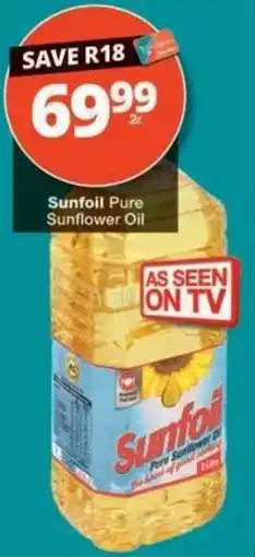 Checkers Sunfoil Pure Sunflower Oil offer