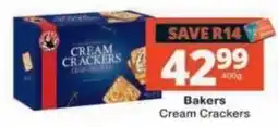 Checkers Bakers Cream Crackers offer