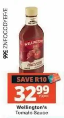 Checkers Wellington's Tomato Sauce offer