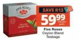 Checkers Five Roses Ceylon Blend Teabags offer