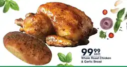 President Hyper Whole Roast Chicken & Garlic Bread offer