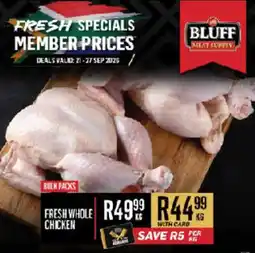 Bluff Meat Supply Bluff Meat Supply Fresh Whole Chicken offer