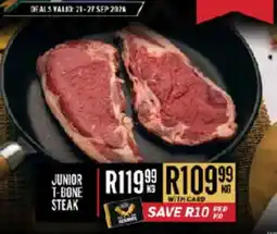 Bluff Meat Supply Junior T-Bone Steak offer