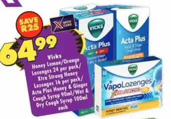 Vicks Acta Plus VapoLozenges