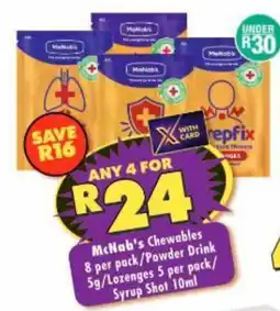 Shoprite McNab's Chewables offer