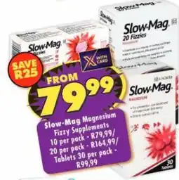 Shoprite Slow-Mag Magnesium Fizzy Supplements offer