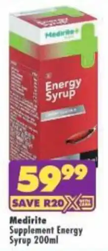 Shoprite Medirite Energy Syrup offer