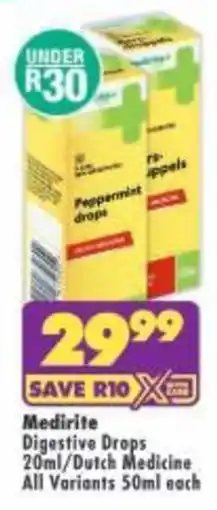 Shoprite Medirite Digestive Drops offer