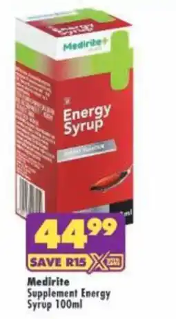 Shoprite Medirite Energy Syrup offer
