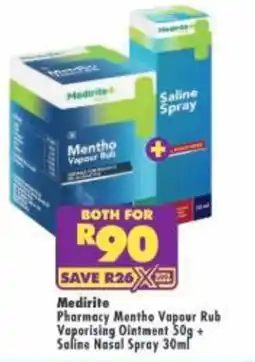Shoprite Medirite Pharmacy Mentho Vapour Rub offer
