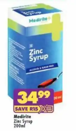 Shoprite Medirite Zinc Syrup offer