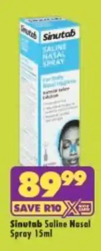 Shoprite Sinutab Saline Nasal Spray offer