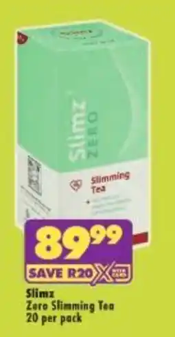 Shoprite Slimz Zero Slimming Tea offer