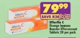 Shoprite Efferflu C Orange Immune Booster Effervescent Tablets offer