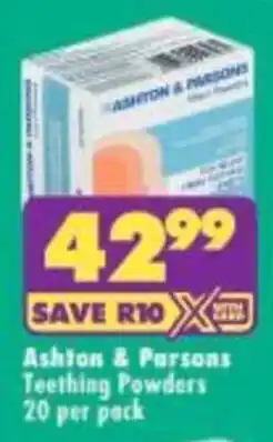 Shoprite Ashton & Parsons Teething Powders offer