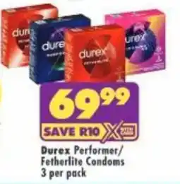 Shoprite Durex Performer/Fetherlite Condoms offer