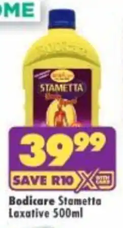 Shoprite Bodicare Stametta Laxative offer