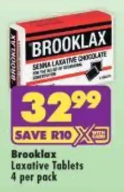 Shoprite Brooklax Laxative Tablets offer