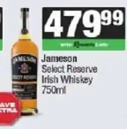 Spar Jameson Select Reserve Irish Whiskey offer