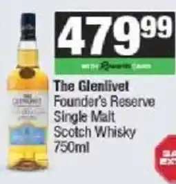 Spar The Glenlivet Founder's Reserve Single Malt Scotch Whisky offer