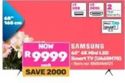 Game SAMSUNG 65" 4K Mini LED Smart TV (UA65M70) offer
