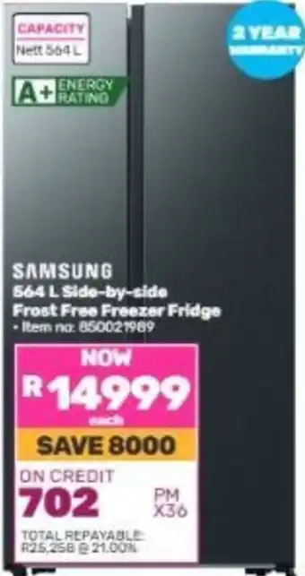 SAMSUNG 564 L Side-by-side Frost Free Freezer Fridge