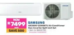 Game SAMSUNG AR3000 12000BTU Air Conditioner Non-Inverter Split Unit Set offer