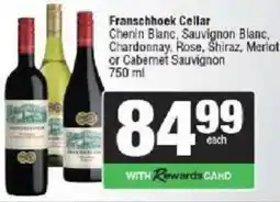 Spar Franschoek Cellar offer