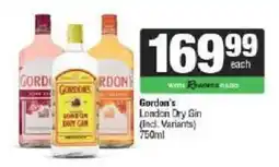 Spar Gordon's London Dry Gin offer