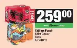 Spar Chillers Punch Spirit Cooler Cans offer