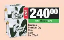 Spar Savanna Premium Dry Cider offer