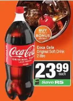 Spar Coca Cola Original Soft Drink offer