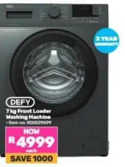 Game DEFY 7 kg Front Loader Washing Machine offer