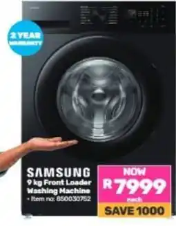 Game SAMSUNG 9 kg Front Loader Washing Machine offer