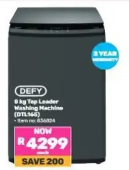 Game Defy 8 kg Top Loader Washing Machine offer