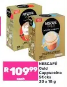 Game NESCAFÉ Gold Cappuccino Sticks offer