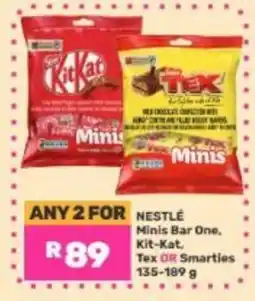 Game Nestlé Minis Bar One, Kit-Kat, Tex OR Smarties offer