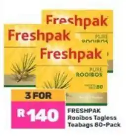 Game Freshpak Rooibos Tagless Teabags offer