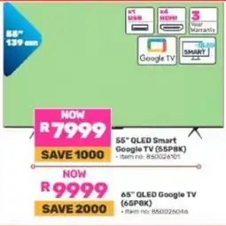 Game 55" QLED Smart Google TV offer