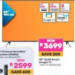 Game 40" OLED Smart Google TV offer
