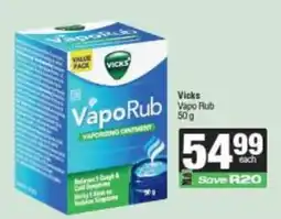 Spar Vicks VapoRub offer