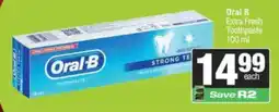 Spar Oral-B Extra Fresh Toothpaste offer