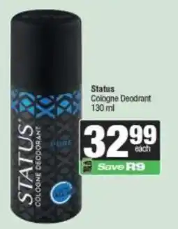 Spar Status Cologne Deodrant offer