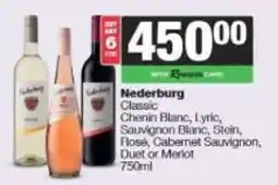 Spar Nederburg Classic offer