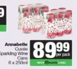 Spar Annabelle Cuvée Sparkling Wine Cans offer