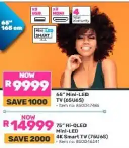Game 65" Mini-LED TV (65U6S) offer