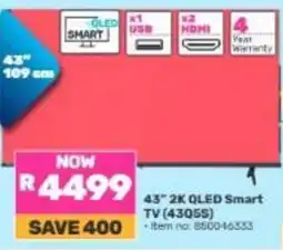 Game 43" 2K QLED Smart TV offer