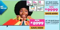 Game 65" QLED Smart Google TV offer