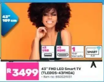 Game 43" FHD LED Smart TV (TLEDDS-43FHDA) offer